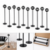 Thumbnail image #3 for Laser-Cut Stainless Steel Number Stand Set, Black, 2