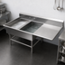 Thumbnail image #3 for John Boos Pro-Bowl 2-Compartment Floor Model Sink with Right Drainboard, 64-3/16