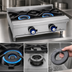 Thumbnail image #3 for Imperial 24-Inch Countertop Gas Hot Plate with 2 Open Burners and Standing Pilots
