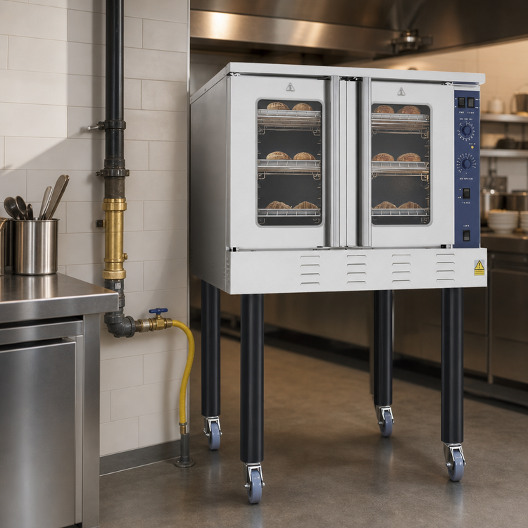 Product image #4 for KoolMore 38-Inch Full Size Single Deck Natural Gas Commercial Convection Oven