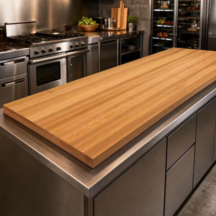 Product image #3 for Appalachian Red Oak Full-Length Edge Grain Island Countertop, 144 x 38 x 1-1/2 Inch, Penetrating Oil Finish