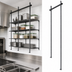 Thumbnail image #3 for Quantum 21-Inch Intermediate Overhead Track Shelving Kit, Black Epoxy Antimicrobial Finish