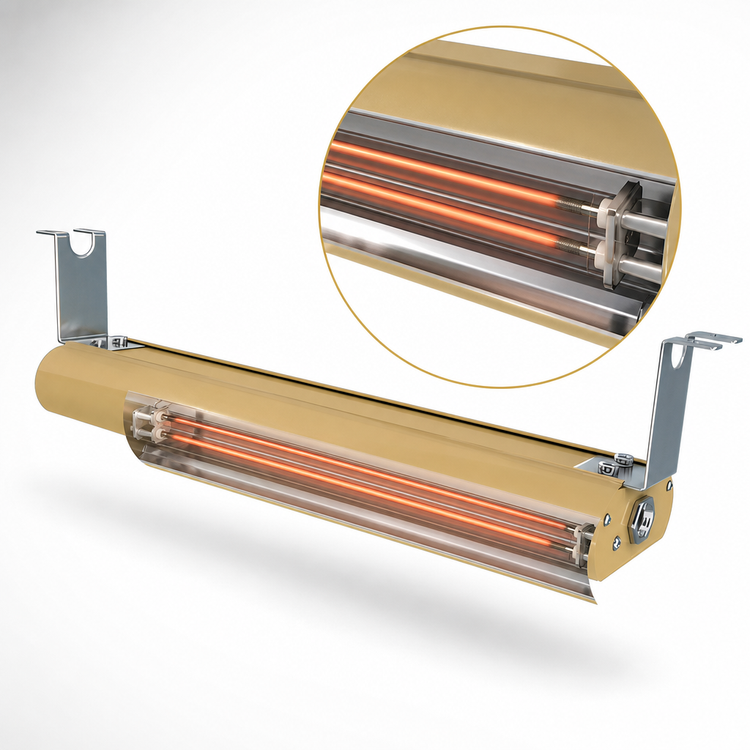 Product image #3 for Vollrath 54-Inch Low Profile Unlighted Strip Heat Lamp with Aluminum Housing, 208V
