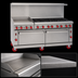 Thumbnail image #3 for American Range Green Flame 72-Inch Gas Combination Range with 36-Inch Griddle, 6 Open Burners, and 2 Convection Ovens