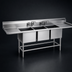 Thumbnail image #3 for Eagle Spec-Master FN Series Three-Compartment Stainless Steel Sink with 36-Inch Left Drainboard, 20 x 20 x 14 Inch Bowls