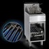 Thumbnail image #3 for Imperial IFS-75 75 lb. Floor Model Tube Fired Gas Fryer