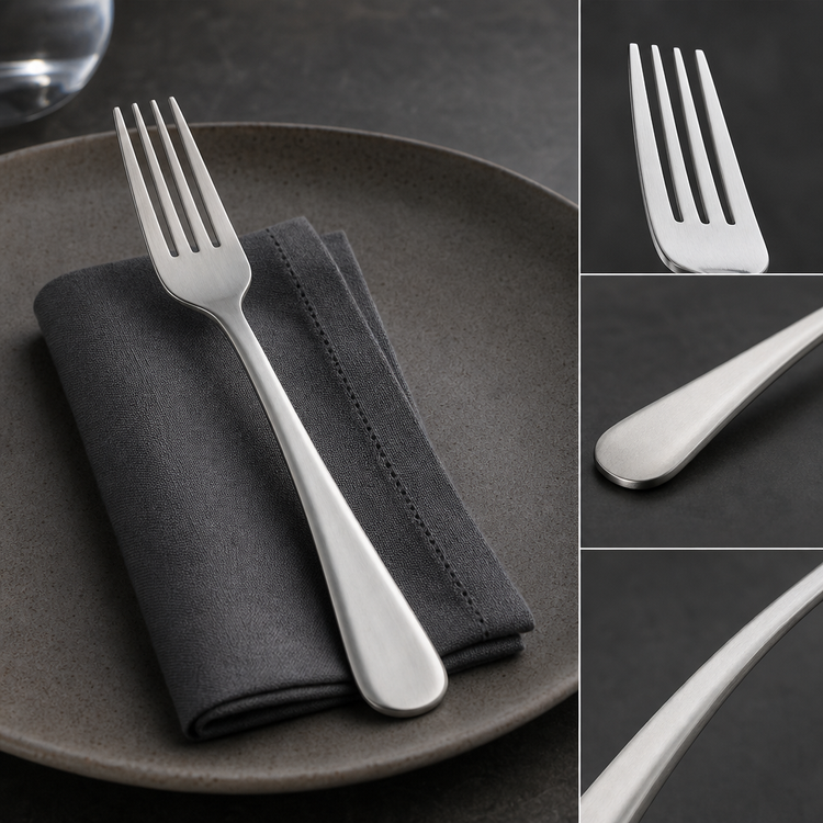 Product image #3 for Windsor #53 Medium Weight 18/0 Stainless Steel Vibro Finish Dinner Fork