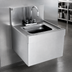 Thumbnail image #3 for Spec-Bar Wall-Mounted Drop-In Stainless Steel Sink with 6-Inch Deep Bowl, Faucet, and Drain