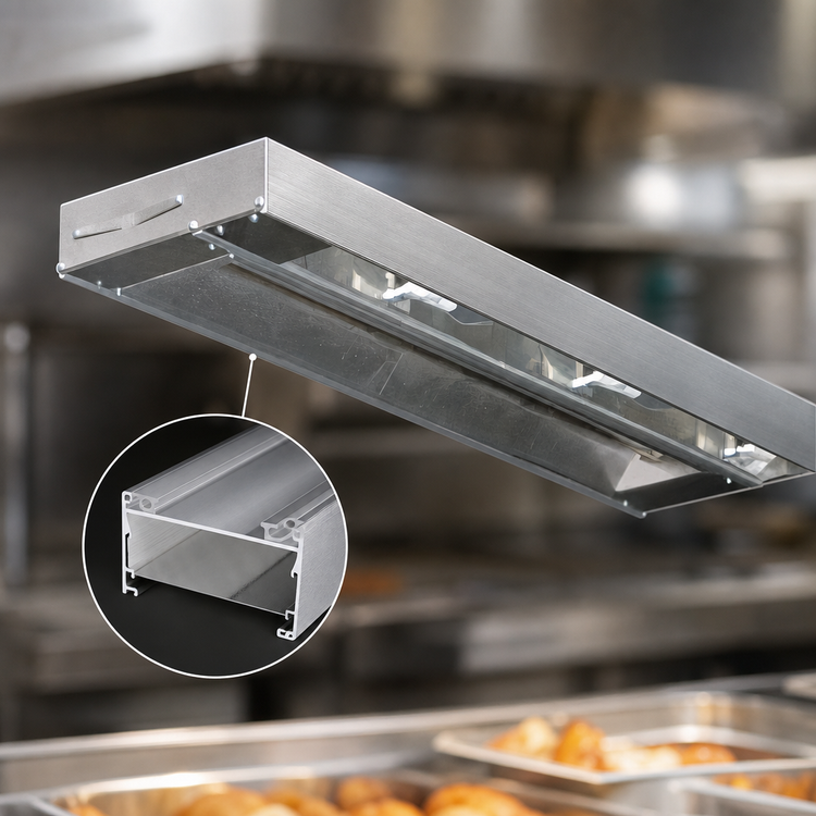 Product image #3 for Eagle RedHots 48-Inch Single Rod Strip Heat Lamp, Unlighted, 120V, 800W