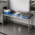 Thumbnail image #3 for 72-Inch Straight Left-to-Right Clean Dish Table with 304 Stainless Steel Top and 10-1/2-Inch Backsplash