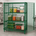 Thumbnail image #3 for Quantum Stationary Security Cage Unit with Panel Doors and 2 Intermediate Shelves, 48