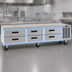 Thumbnail image #3 for Delfield Low Profile 87-1/4-Inch Wide Refrigerated Equipment Stand with 6 Drawers