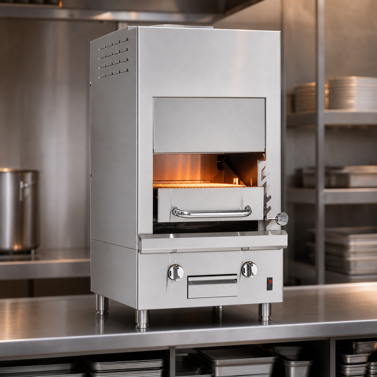 Product image #3 for Southbend 24-Inch Upright Freestanding Electric Broiler, Single Deck, 316L Stainless Steel, 208/240V, 6 kW