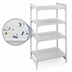 Thumbnail image #4 for Camshelving Premium 4-Shelf Solid Stationary Starter Unit, 18 x 54 x 84 Inches