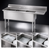 Thumbnail image #3 for 105-Inch 3-Compartment Fabricated Sink with Right Drainboard, 14-Gauge 304 Stainless Steel