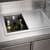 Thumbnail image #3 for Top Shelf 9-Bottle Underbar Bottle Well With 2-Piece Stainless Steel Sliding Cover, 36 Inch