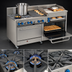 Thumbnail image #3 for Comstock-Castle 72-Inch Gas Range with 6 Star Burners, 36-Inch Raised Griddle, and 2 Ovens