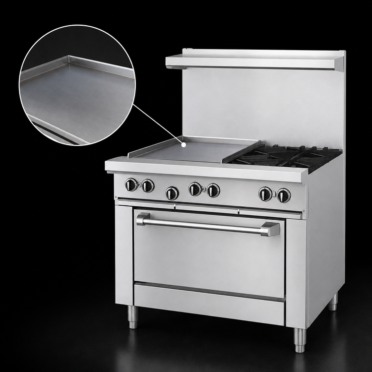 Product image #3 for Garland US Range U Series 36-Inch Gas Restaurant Range with Griddle Top and Standard Oven