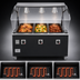 Thumbnail image #3 for Vollrath 2-Series Affordable Portable 3-Well Mobile Hot Food Station with Buffet Breath Guard and Enclosed Base