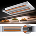 Thumbnail image #3 for Hatco Glo-Ray® Double Unlighted Infrared Strip Heater, 66-Inch Wide, 3120 Watts, Aluminum
