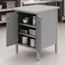 Thumbnail image #3 for John Boos Enclosed Work Table with Hinged Doors, Flat Stainless Steel Top, 132 x 24 Inches