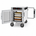 Thumbnail image #4 for Metro HotBlox Narrow 4-Pan Pass-Thru Undercounter Insulated Holding Cabinet with Analog Controls, Solid Front/Clear Rear Doors