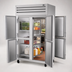 Thumbnail image #3 for True SPEC SERIES Pass-Thru Two-Section Reach-In Refrigerator with 4 Half Swing Doors