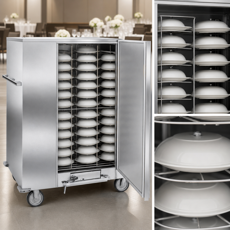 Product image #3 for Economy Carter Mobile Insulated Banquet Holding Cabinet for 120 Covered Plates