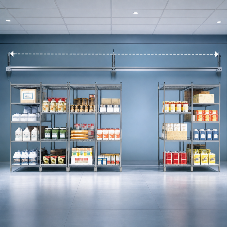 Product image #3 for Metro HD qwikTRAK 9-Foot Commercial Shelving Track Set
