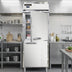 Thumbnail image #2 for Continental Refrigerator D1FESNSSHD Designer Line 1-Section Extra-Wide Shallow Depth Reach-In Freezer with Half Doors