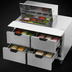 Thumbnail image #4 for Beverage-Air 48-Inch Two-Section Mega Top Sandwich Prep Table with 4 Drawers