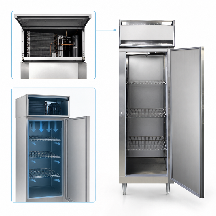 Product image #3 for Continental Refrigerator D1FNSAPT Designer Line One-Section Pass-Thru Reach-In Freezer