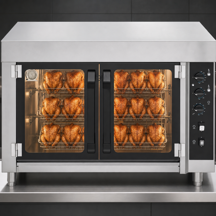 Product image #4 for Vollrath Countertop Stainless Steel Chicken Rotisserie Oven, 15-Chicken Capacity, 208-240V