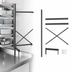 Thumbnail image #3 for Metro SmartLever 30W x 24D Cantilevered Shelving Add-On Kit, 76-3/8 Inch H, Epoxy Coated Steel