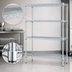 Thumbnail image #3 for EAGLEbrite 4-Tier Starter Wire Shelving Unit, 30 x 18 x 74 Inches, Zinc Finish
