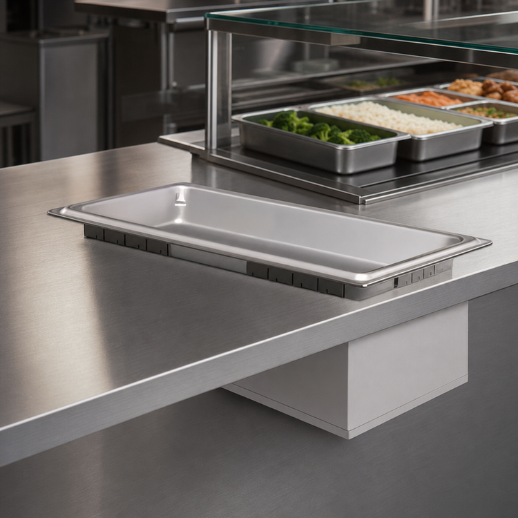 Product image #3 for Hatco HWBLI-43 Drop-In Rectangular Insulated Heated Well with 4 x 1/3 Size Pan Capacity
