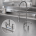 Thumbnail image #3 for T&S Brass EasyInstall Spring-Action Deck-Mount Pre-Rinse Unit with Add-On Faucet, 8-Inch Adjustable Centers, 12-Inch Swing Nozzle, 1.07 GPM Spray Valve