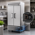 Thumbnail image #3 for True T-35-HC Two-Section Reach-In Refrigerator with Solid Swing Doors, Stainless Steel Front, Bottom-Mounted Self-Contained R290