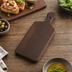 Thumbnail image #3 for American Metalcraft Rectangular Ash Wood Serving Board with Handle, 12 x 6-1/8 Inches