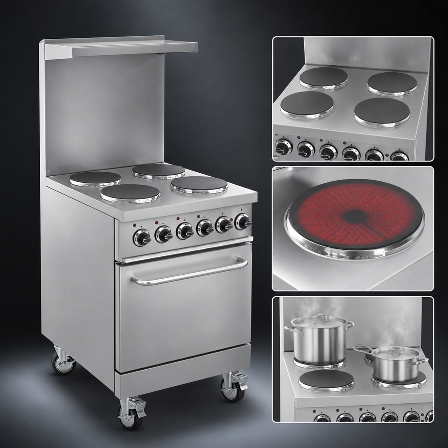 Four 2 kW Round Hotplates