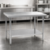 Thumbnail image #3 for Eagle Spec-Master Marine Series 30 x 24 Inch Stainless Steel Work Table with Adjustable Galvanized Undershelf
