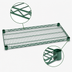 Thumbnail image #3 for Eagle Group Valu-Gard Quad-Adjust Reverse Mat Wire Shelf, 48 x 24 Inches, Green Epoxy Finish