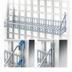 Thumbnail image #3 for WalStor Wall Grid Shelf for Modular Wall System, 48 Inch W x 18 Inch D, EAGLEbrite Zinc Finish