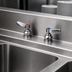 Thumbnail image #3 for Concealed Deck-Mount Mixing Faucet with Lever Handles, 4-Inch Centers, Less Nozzle