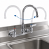 Thumbnail image #4 for Advance Tabco K-161 Heavy-Duty Lead-Free 6-Inch Gooseneck Splash Mount Faucet