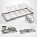 Thumbnail image #3 for Eagle Group Chrome Dunnage Shelf with Removable Wire Mat, 60 x 21 in.