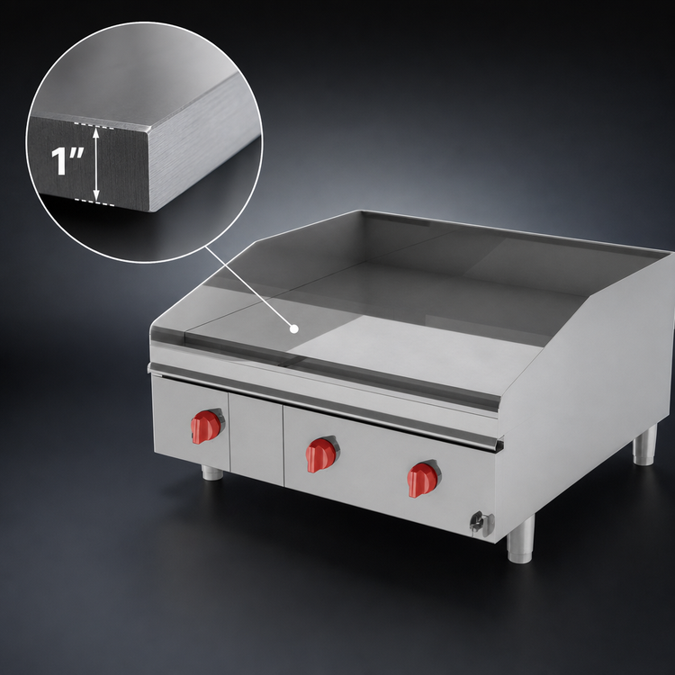 Product image #3 for Lang LG Series 24-Inch Countertop Gas Griddle with 1-Inch Chrome Griddle Plate