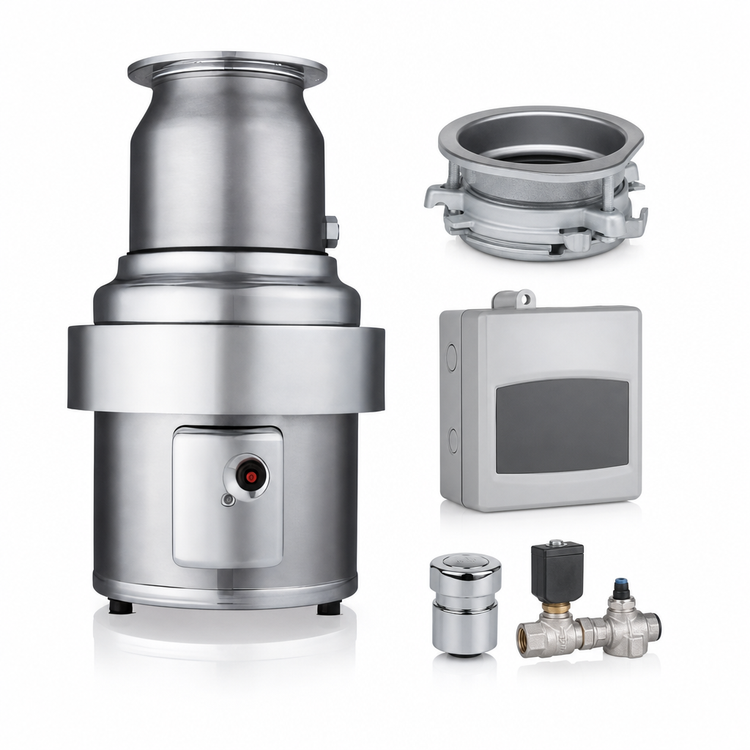 Product image #3 for InSinkErator SS-300 Large Capacity Complete Food Waste Disposer Package, 3 HP, Sink Mount, 6-5/8-Inch Inlet, CC-202 Control Center