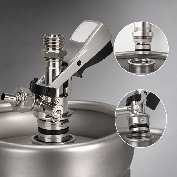 Product image #3 for U-System Keg Coupler with Ergo Lever Handle