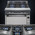 Thumbnail image #3 for Vulcan V Series 24-Inch Heavy Duty Gas Range with 4 Open Burners and Cabinet Base